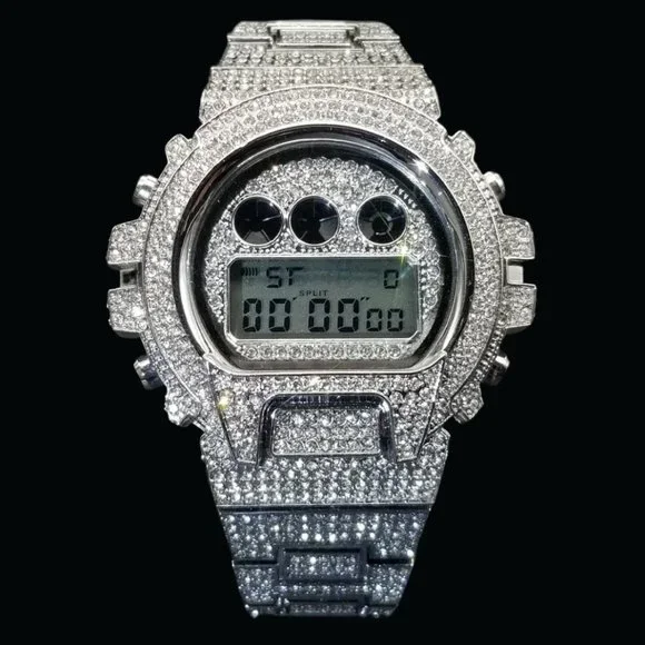 Luxury Chronograph Digital Led Diamond WaterproofWatch